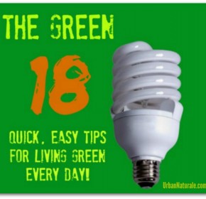 The Green 18: Quick and Easy Tips for Living Green Every Day