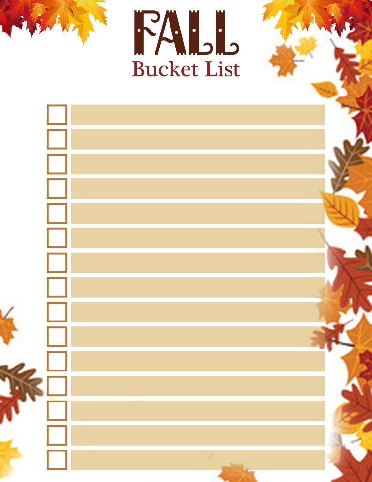 How to Make a Fall Bucket List Plus Fall Bucket List Printable
