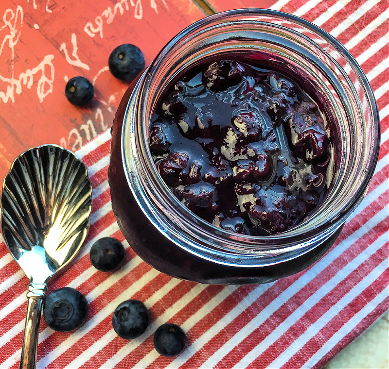 Vegan Instant Pot Blueberry Maple Compote