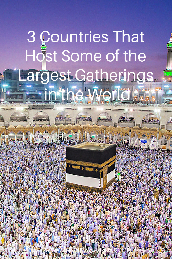 Three Countries That Host Some of the Largest Gatherings in the World -  A few very well-known countries host some of the largest re-occurring events recorded. Many countries however host many large gatherings for multiple reasons. These gatherings are still ongoing and are really fascinating. Three of the largest include Saudi Arabia, Hajj; Spain, Festival of San Fermin; and India, Kumbh Mela.  #travel  #largestgatherings  #largestevents  #globalevents  #globalgatherings  #SaudiArabia   #Hajj   #Spain  #FestivalofSaFermin  #India  #KumbhMela