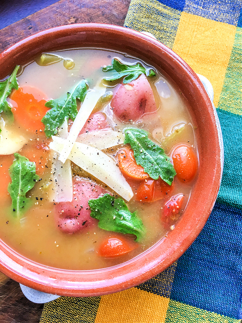 Hearty Vegan Instant Pot Garden Vegetable Soup