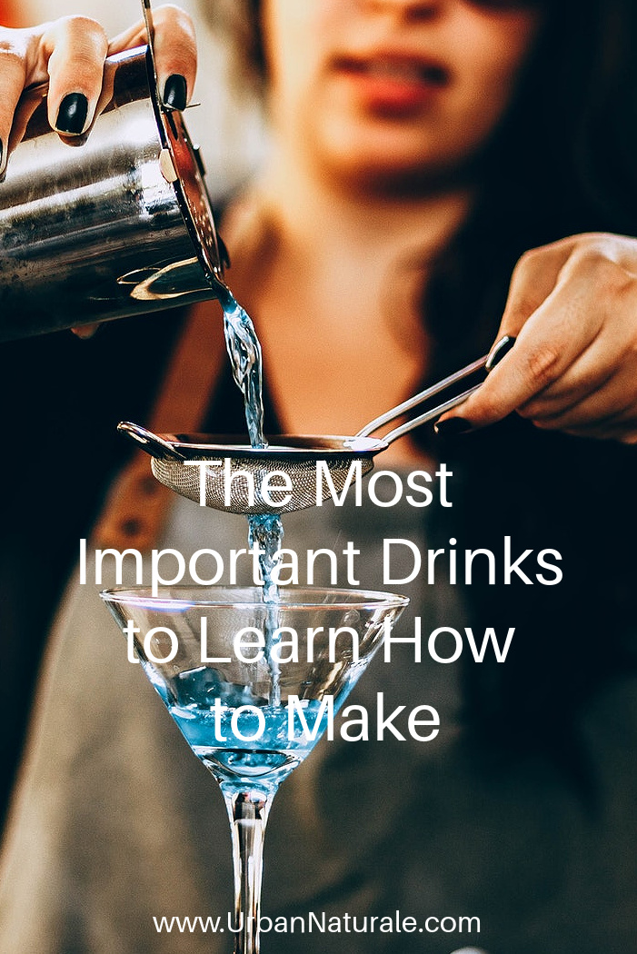 The Most Important Drinks To Learn How To Make - There are a handful of cocktails that you should be able to make from memory. These are a few of the most popular cocktails that you should learn how to make. The more often you practice, the better you will get these drinks.  #drinks  #cocktails  #howtomakecocktails  #bartender 