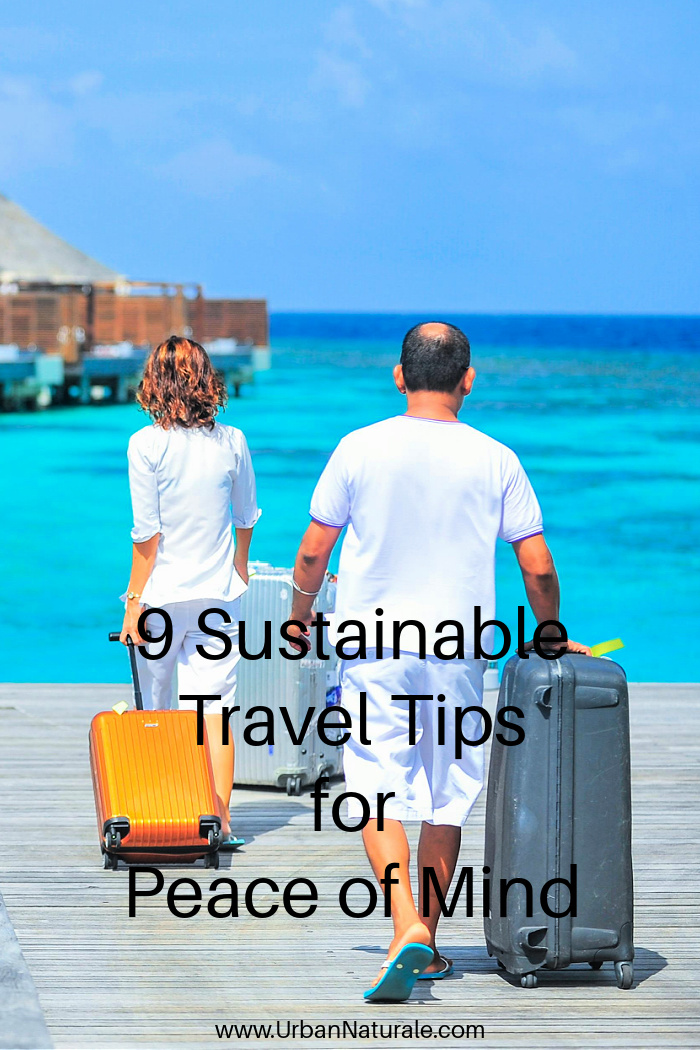 9 Sustainable Travel Tips for Peace of Mind -Sustainable travel means being a more eco-conscious traveler and changing how you interact with the environment. This includes engaging with local cultures in a way that is respectful and contributes to the local economy. Here are some things to keep in mind when going on your next vacation. #travel  #ecofriendly  #sustainabletravel 
